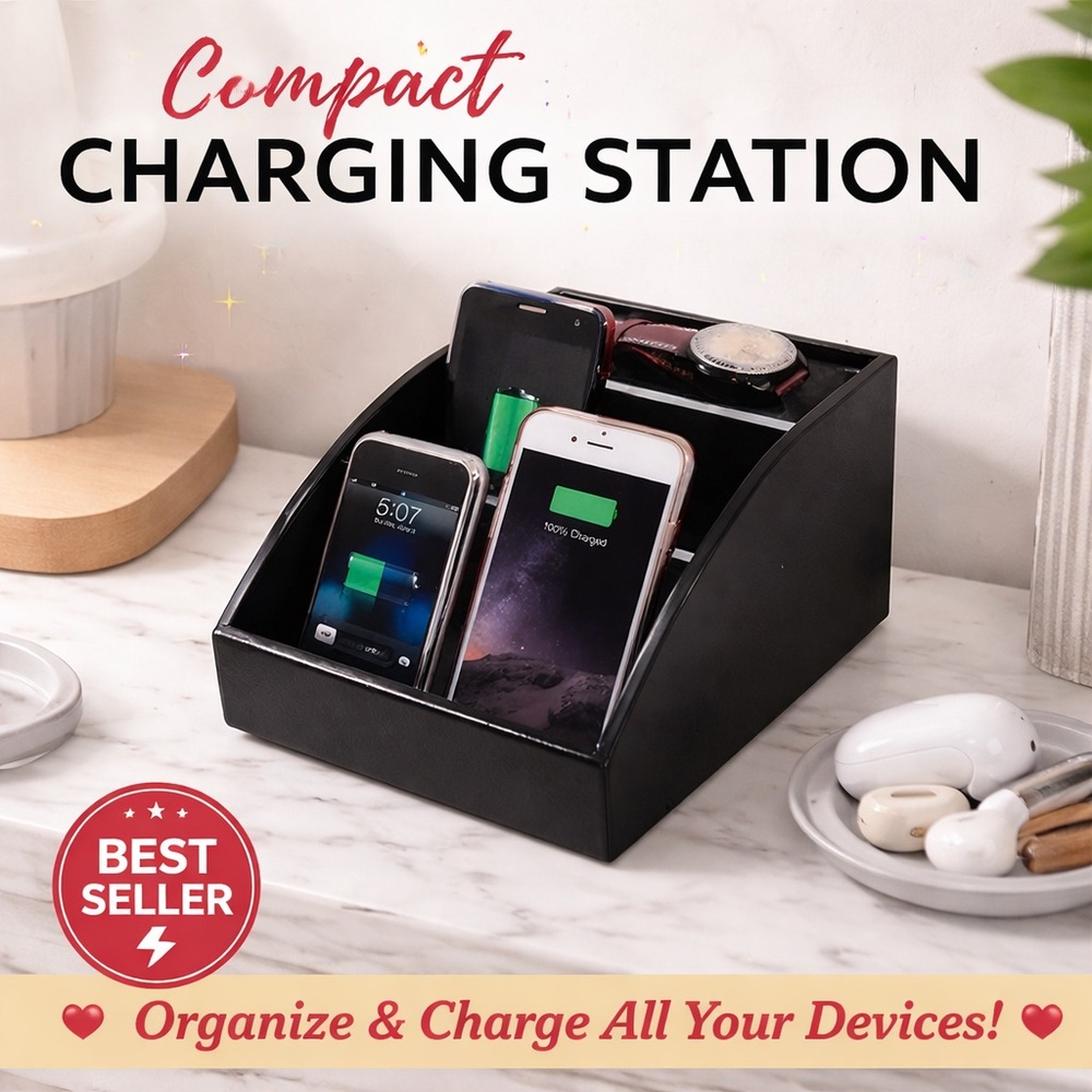 The Original Fun Workshop NIB Compact Charging Station - Black